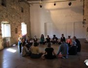 Roy Hart Theatre Teachers in meditative circle