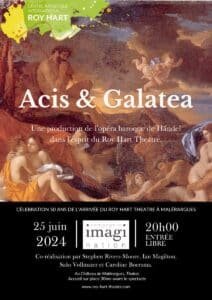 "Acis & Galatea" spectacle proposé pour les 50 ans du Centre Roy Hart